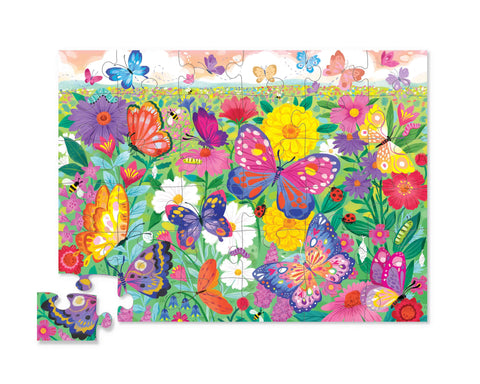 Crocodile Creek 36-Pc Puzzle/Butterfly Garden (Foil Stamped)