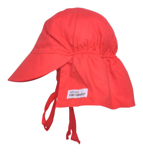 Flap Happy Kids UPF50+ Girls and Boys Original Flap Hat with Ties
