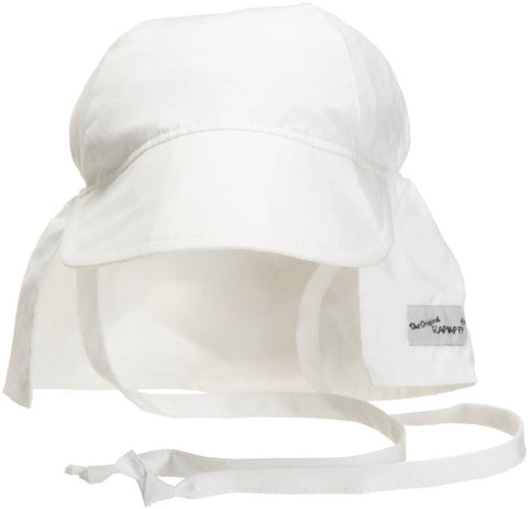Flap Happy Kids UPF50+ Girls and Boys Original Flap Hat with Ties