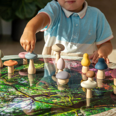 SiliSoft® Woodland Mushrooms Assorted (Earth)