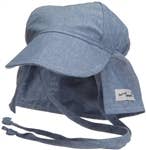Flap Happy Kids UPF50+ Girls and Boys Original Flap Hat with Ties