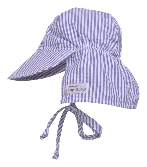 Flap Happy Kids UPF50+ Girls and Boys Original Flap Hat with Ties
