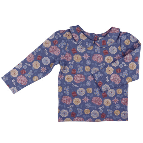Floral patterned shirt on a white background