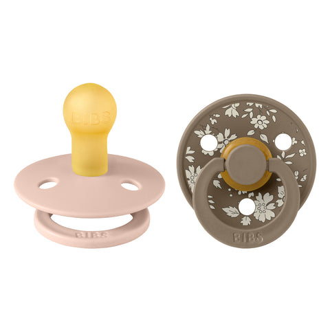 BIBS x Liberty Pacifier Colour 2 Pack Capel Latex - Blush Mix