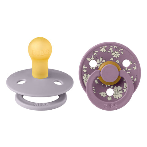 BIBS x Liberty Pacifier Colour 2 Pack Capel Latex - Fossil Grey Mix