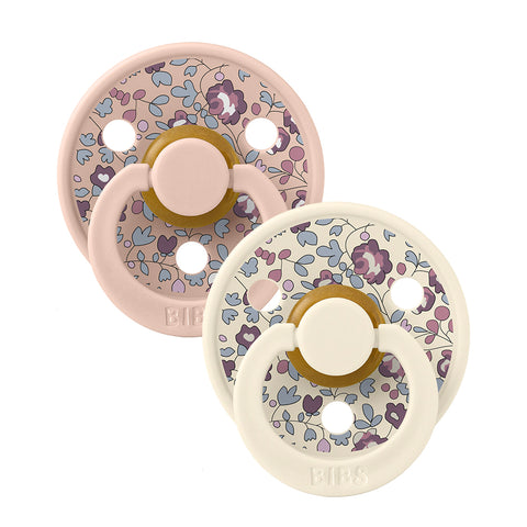 BIBS x Liberty Pacifier Colour 2 Pack Eloise Latex - Blush Mix