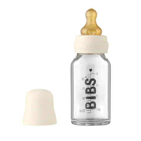BIBS Baby Glass Bottle Complete Set Latex
