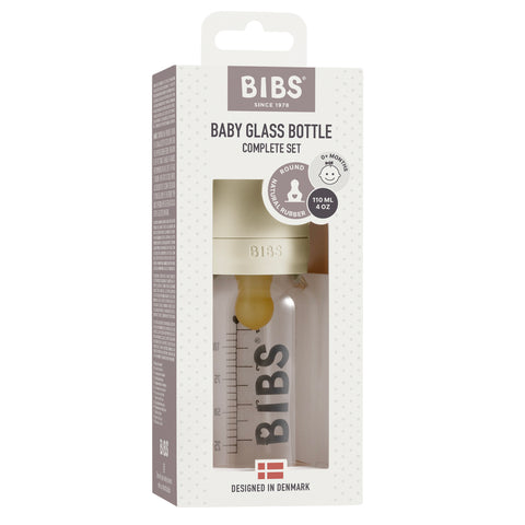 BIBS Baby Glass Bottle Complete Set Latex