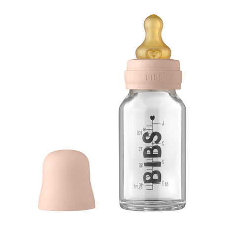 BIBS Baby Glass Bottle Complete Set Latex