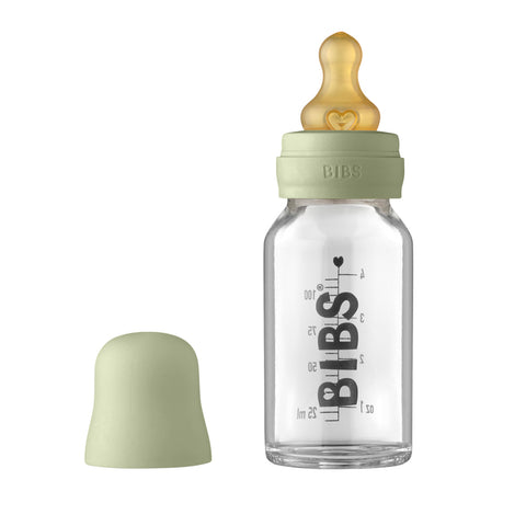 BIBS Baby Glass Bottle Complete Set Latex