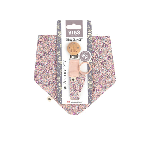 BIBS x Liberty Bib & Clip Set