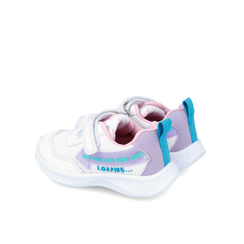 Garvalin Light Up Trainers Blanco Y Lila (White and Lilac)