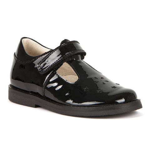 Froddo Black School Shoe G3140186-1 EVIA Patent