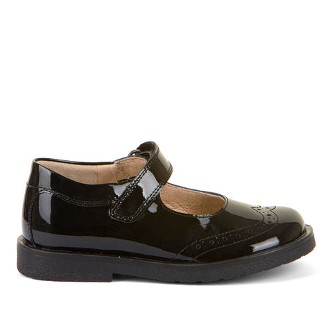 Froddo Ella Black Patent School Shoe G3140187-3