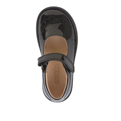 Froddo Ella Black Patent School Shoe G3140187-3