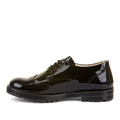 Froddo Charlie Patent Black Laced Brogue Style G4130080-1