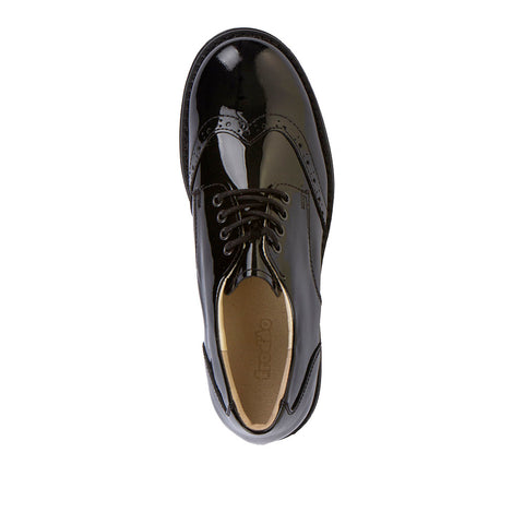 Froddo Charlie Patent Black Laced Brogue Style G4130080-1
