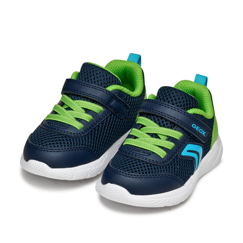 Geox B SPRINTYE B. C - MESH+GEOBUCK NAVY/LIME