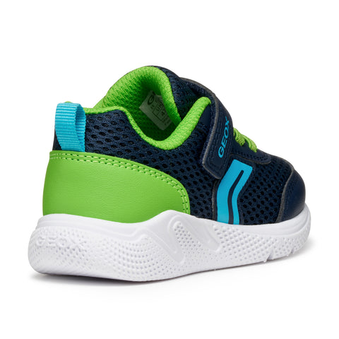 Geox B SPRINTYE B. C - MESH+GEOBUCK NAVY/LIME
