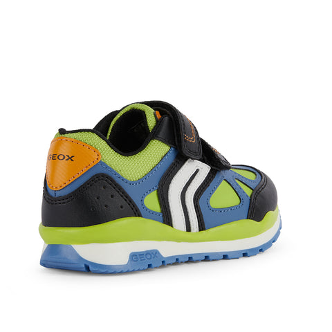 Geox J Pavel D - GBK+NYLON LIME/BLACK