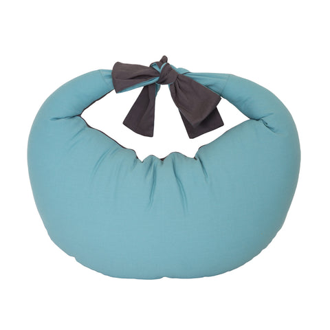 Hippychick Feeding Pillow - Charcoal and Reef Blue