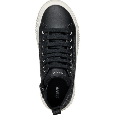 GEOX J Laquinny D-GLI.TEX+SYN.LEA Black Boots