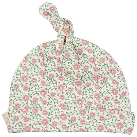 Pigeon Organics Knotted Hat(AOP) Ditsy Pink SS25