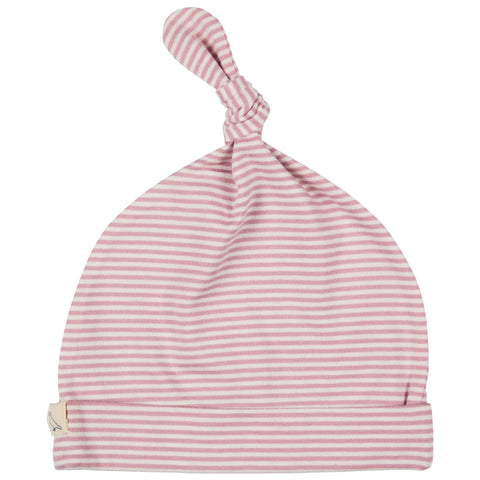 Pigeon Organics Knotted Hat Fine Stripe Pink SS25