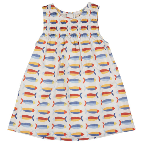 Pigeon Organics Sleeveless Smock Dress Sardines SS25