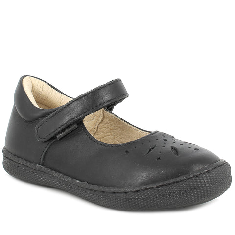 Primigi Girls School Shoe Black Leather 4932611