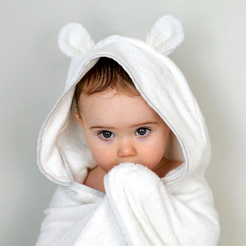Shnuggle Wearable Baby Towel - White