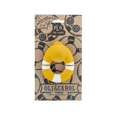 Floatie Duck Yellow - Natural Baby Bath Toy Oli&Carol