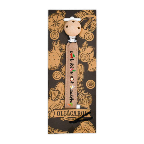 Pacifier Clip - Cool Kids - Natural Baby Teether Oli&Carol