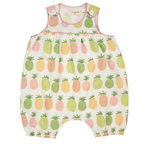 Pigeon Organics Baby Playsuit Pineapples