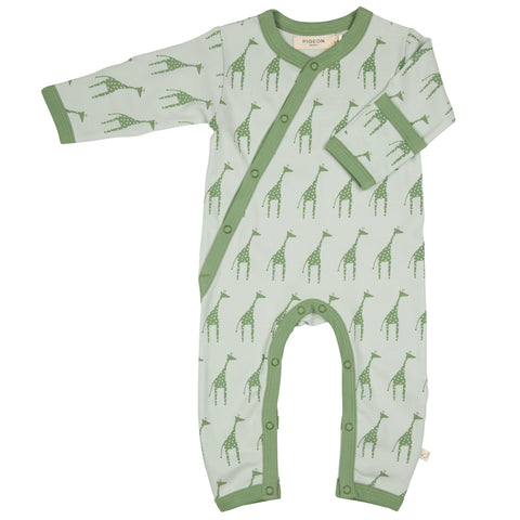 Pigeon Organics Kimono Romper Giraffe