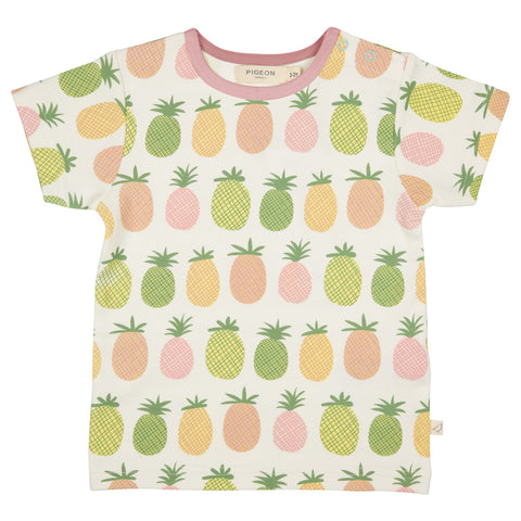 Pigeon Organics Short Sleeve T-Shirt Pineapples