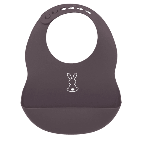Nattou Silicone Bib - Purple