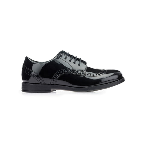 Start-Rite Brogue Pri Black Patent