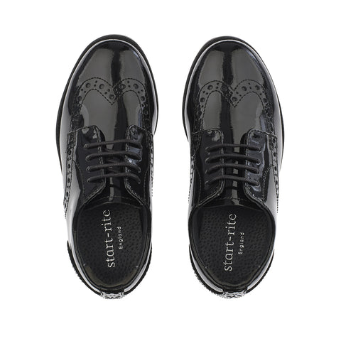Start-Rite Brogue Pri Black Patent