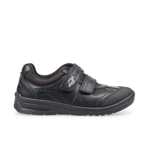 Start-Rite Rocket Black Leather School Shoes