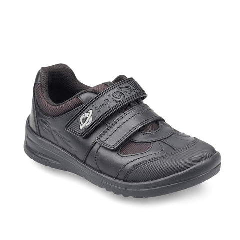 Start-Rite Rocket Black Leather School Shoes