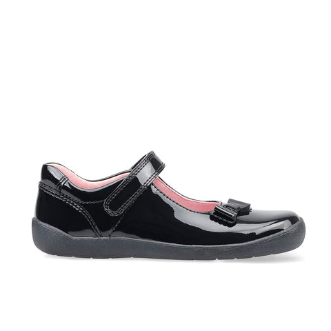 Start-Rite Giggle Black Patent School Shoe