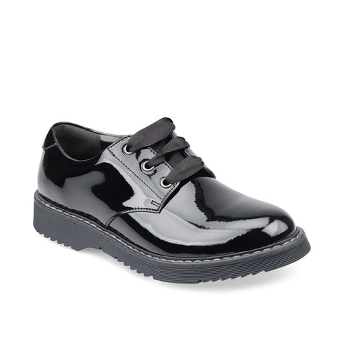 Start Rite Angry Angels Lace Up Patent Black School Shoes from Naturally Kids Shoes