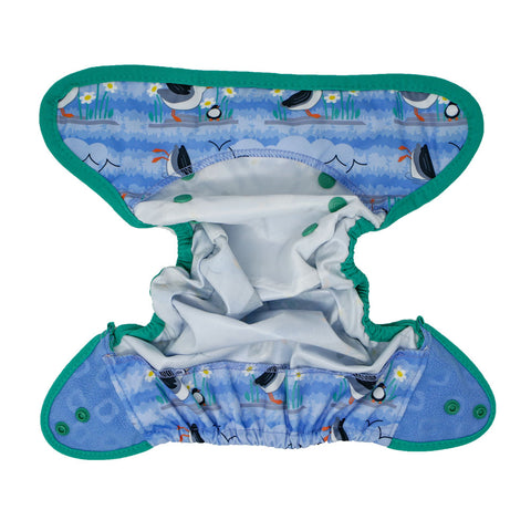 Pop-in V2 Puffin Bio Laminate Popper Nappy Wrap
