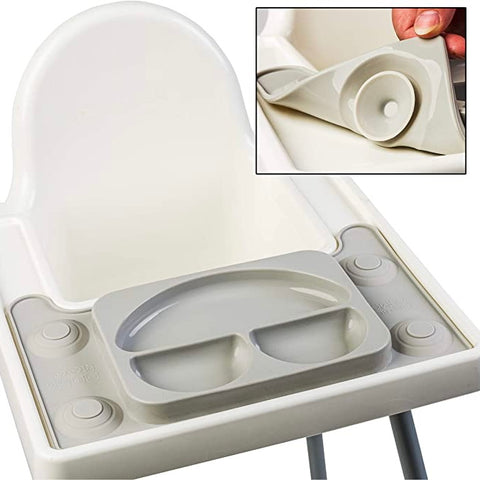 EasyTots Suction EasyMat ‘Perfect Fit’ for Ikea Antilop - Grey