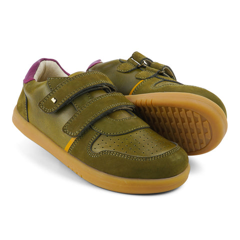 Bobux KP Riley Olive + Boysenberry