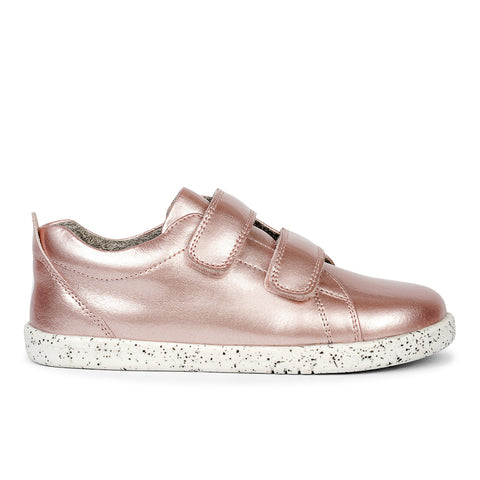 Bobux Grass Court Casual Shoe Waterproof Rose Gold I-Walk & Kid+