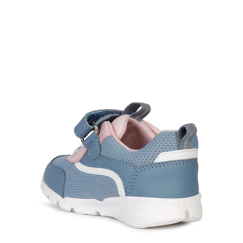 Geox B RUNNER G. D - MESH+SYN.LEA SKY/PINK