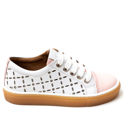 Petasil Imogen White/Baby Pink Savana