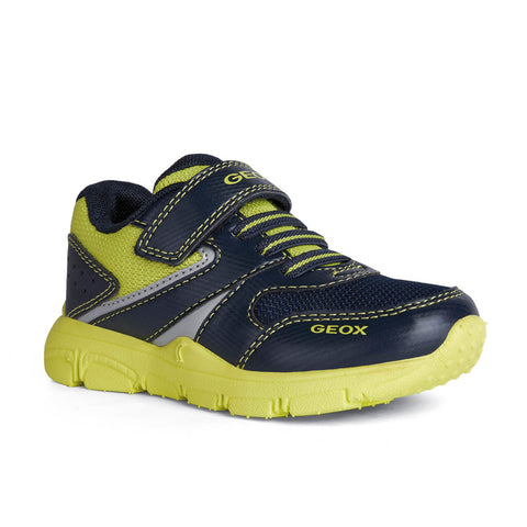 Geox J New Torque Boy Navy/Lime Trainers